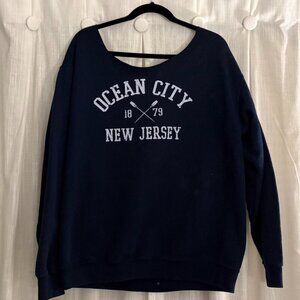 Women's Navy and Blue Sweatshirt